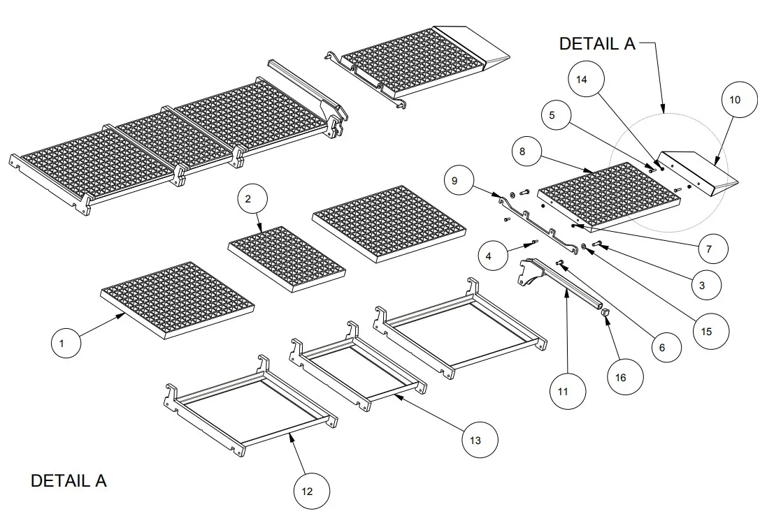 SLIDING TRACKS for X-Trac Lifting Platform