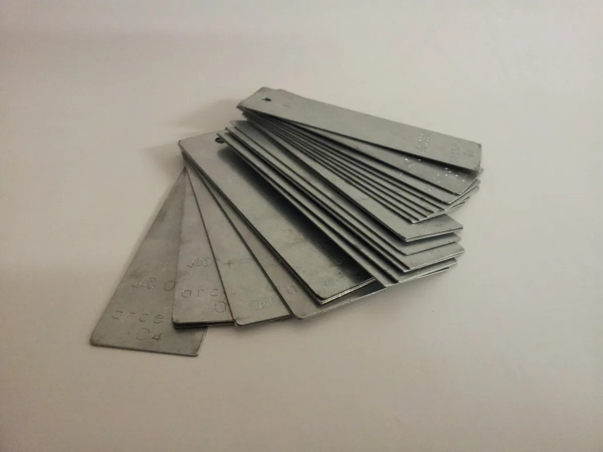 SET 25 SHEET METAL THLE 1MM ARC DP600