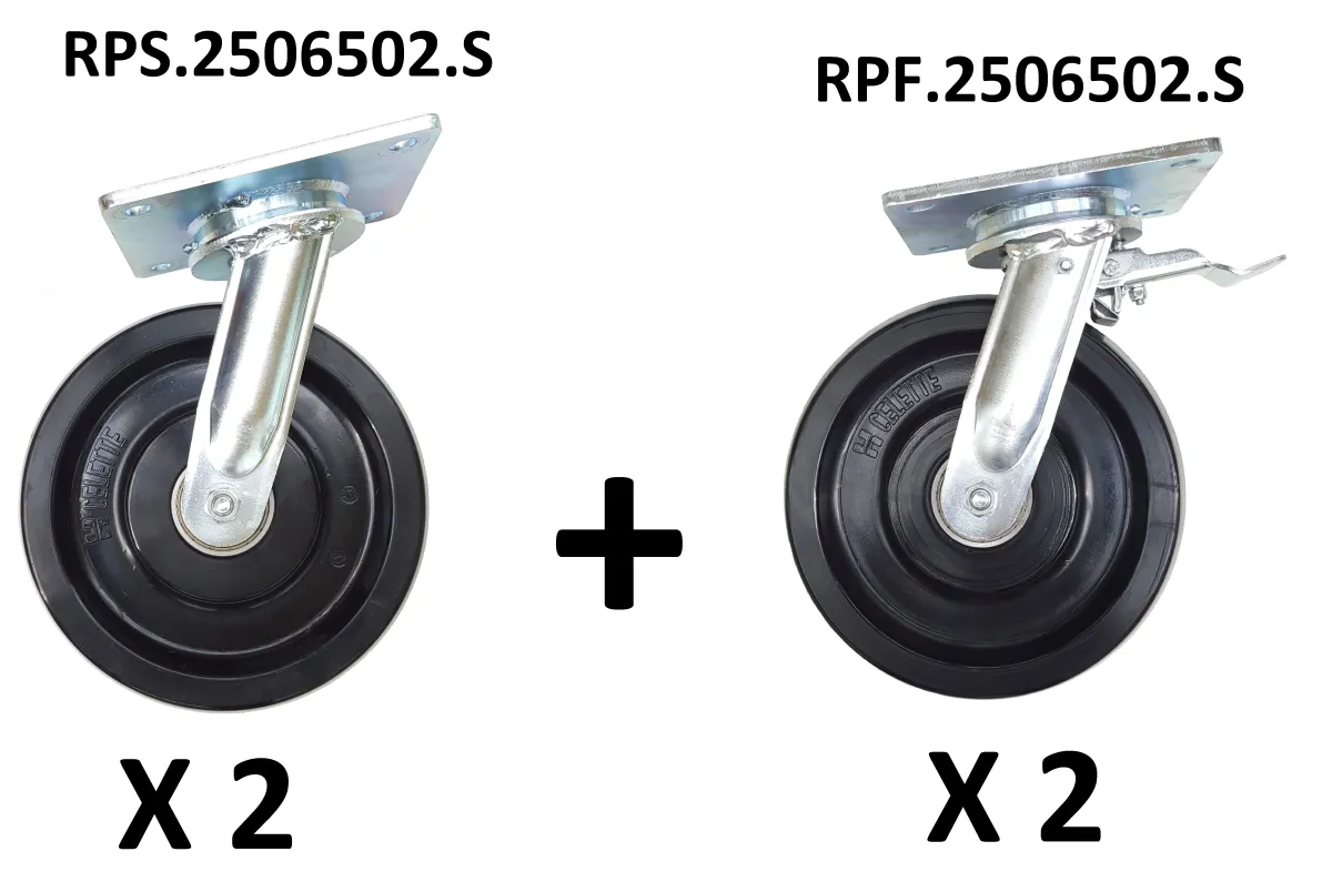 4 WHEELS for SEVENNE XL without support