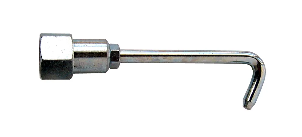 CAP WITH HOOKED END FOR WASHER