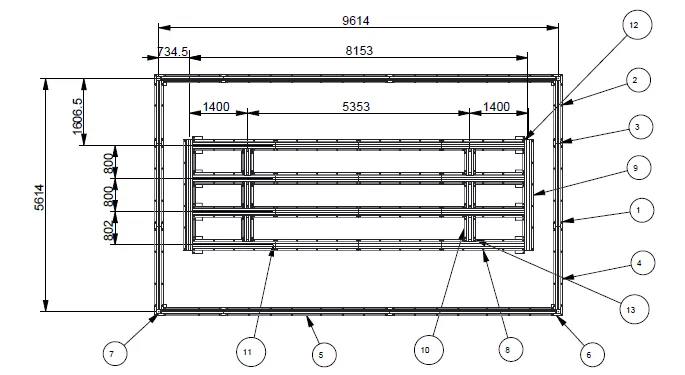 GLP 7.5M X 2.6M FLOOR SYSTEM 9.5M