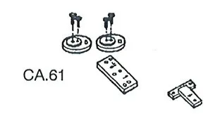 2 CENTRING PARTS + 2 GAUGES