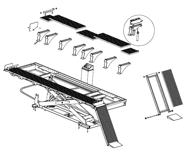 RUNWAY DECKING PLATES DOUBLE ENTRY + RAMPS