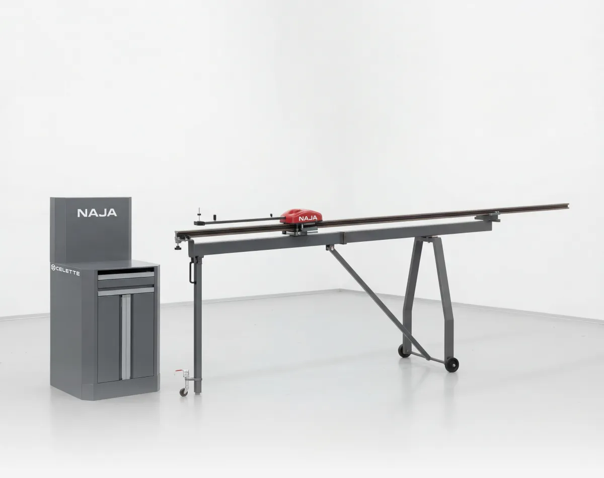 NAJA 3D - HIGH TROLLEY - SUPPORT FOR BENCH NON INCL.