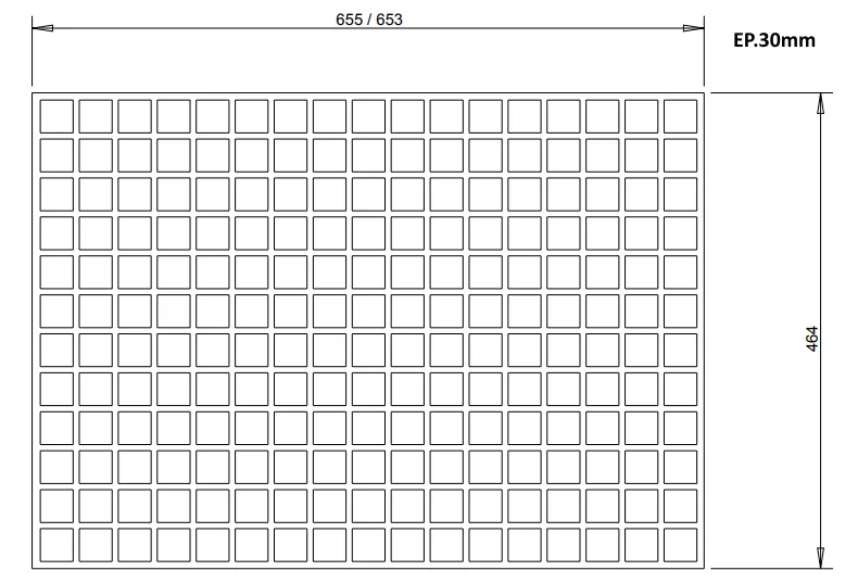POLYESTER GRATING FGI GRAY