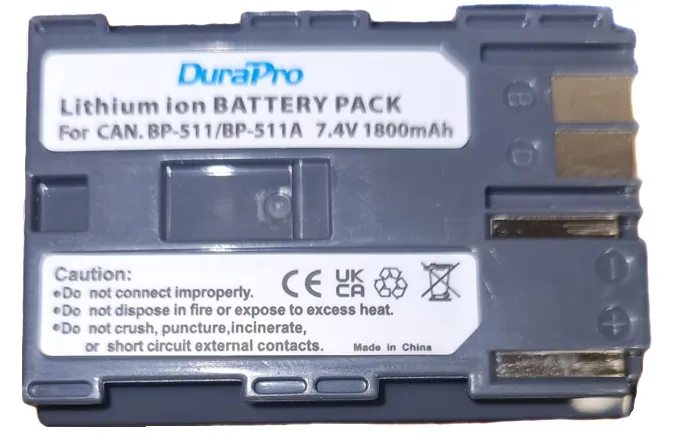NAJA BATTERIES Li-ion (TYPE CANON BP-511)