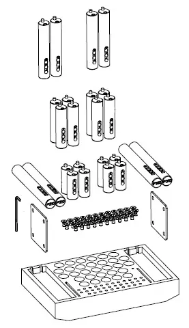 SET OF 24 UNIVERSAL PISTONS