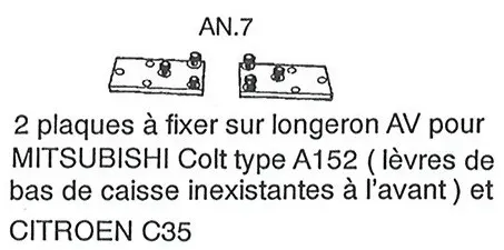 Product MITSUBISHI FIXING PLATES Image