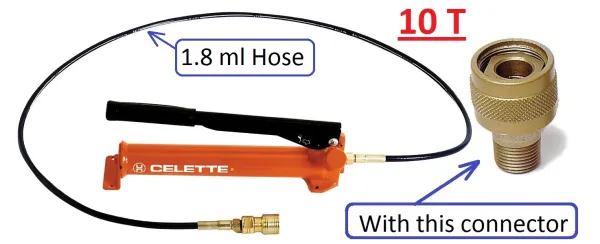 Product HAND PUMP \ 10T\ "HOSE 1.8M" Image