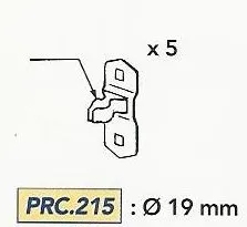 Product LOT DE 5 PINCES EC1312 Image