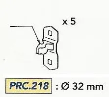 Product LOT DE 5 PINCES EC1313 Image