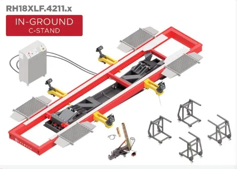 Product RHONE XL 5.5T Drive-On bench (IN-GROUND) + Pulling Unit “SEVENNE” with C-Stands Image