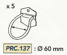 Product LOT DE 5 SUPPORTS EC1311 Image