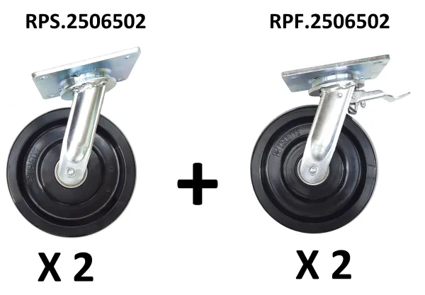Product SET OF 4 WHEELS FOR BENCH Image