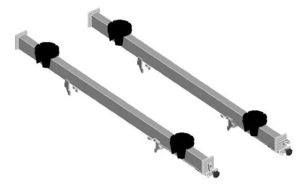 Product LIFTING KIT via VEHICLE JACKING POINTS for INGROUND X-Trac Lifting table (Evolve in XT14.LEV.02) Image