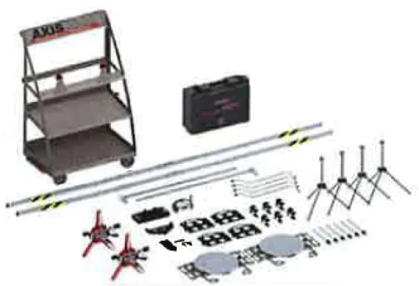 Product COMPLEMENTARY SET FOR CMC4000 for TRUCK STEERING WHEELS ALIGNMENT SYSTEM + STORAGE TROLLEY Image