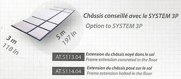 Product EXTENSION INGROUND FRAME (4,8 m X 2,95m) Image