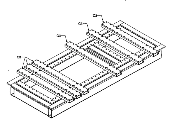 Product SET OF 6 MODULAR CROSSMENBERS (Reference evolve in 955A.MPL.00) Image