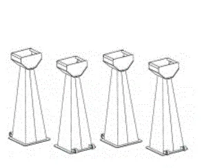 Product SET OF 4 AXLE STANDS FOR DIAG. NAJA (GIRAFE) Image