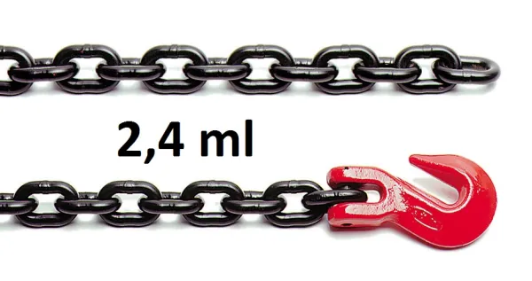 Product CHAIN 2, 40 M, WITH ONE HOOK Image