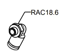 Product 1/8 SWIVEL ELBOW CONNECTION Image